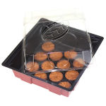 Mini seră Windhager cu 12 discuri de cocos de 19,5x19cm incluse