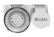 LUMii Heavy Duty Timer - Temporizator mecanic - 24 ore, 220-240V, 16A, 3680W, pentru contact