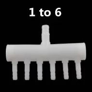 Splitter for air and water with 6 outlets