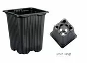 Ghiveci pentru răsaduri 7 x 7 x 8 cm (plastic moale)