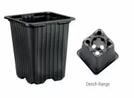 Ghiveci pentru răsaduri 7 x 7 x 8 cm (plastic moale)