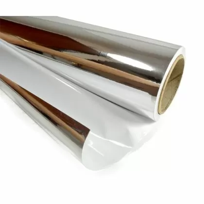 ECO Silver White 1,25m x 100m - Folie reflectorizanta in oglinda (rola)