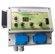 TechGrow Clima Control Basic Plus 14A Temperature, Min. and Max. Speed, and Hysteresis digital controller (2 fans)