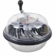 CUIT FRUNZĂ MANUAL 40cm DIAMETRU CAPAC STICLA