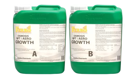 Ferro OSMOSIS NFT / AERO GROWTH A&B 2x5l. - îngrășământ de creștere (în NFT / aero, pentru apă osmotică)