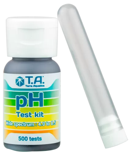 T.A. Liquid pH Test kit 30 ml. - Kit de testare a pH-ului lichid (pentru 500 de teste)