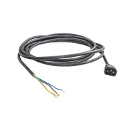 Cablu de alimentare cu conector tată IEC14, 3x1,5mm² - 2 m. (negru)