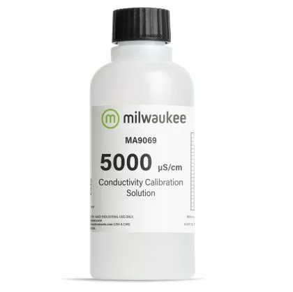 Milwaukee MA9069 5000 µS/cm Conductivity Solution 230ml for calibrating EC-tools