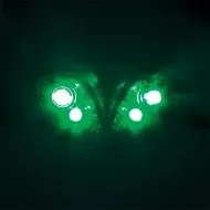 Lampă frontală cu LED verde LUMii