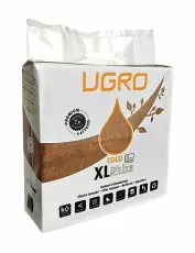 UGRO XL RHIZA a block of compressed coco substrate enriched with Mycorrhiza