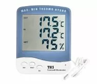 Cornwall TH3 - Termohigrometru digital in doua puncte cu sonda