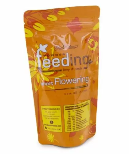 GH Powder Feeding Short Flowering 125g. - îngrășământ pentru plante cu înflorire rapidă (pulbere)