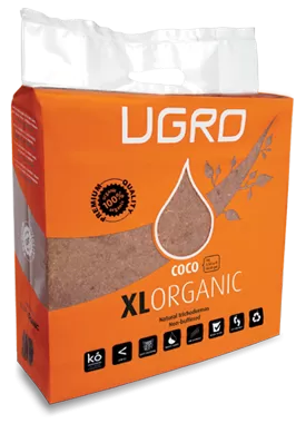 UGRO XL Organic - Bloc de substrat din nucă de cocos presată cu Trichoderma