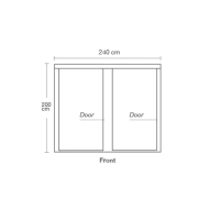 HOMEbox Ambient R240 - Cort pentru creșterea plantelor (240 x 120 x 200 cm)