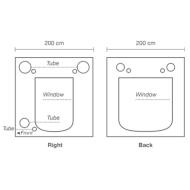 HOMEbox Ambient Q200+ - Cort pentru creșterea plantelor (200 x 200 x 220 cm)