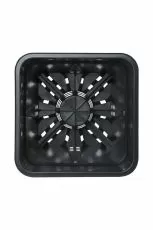 Ghiveci pătrat Super-Vega Black P&B 9l.