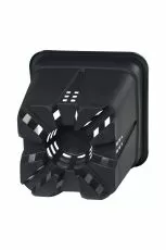 Ghiveci pătrat Super-Vega Black P&B 9l.