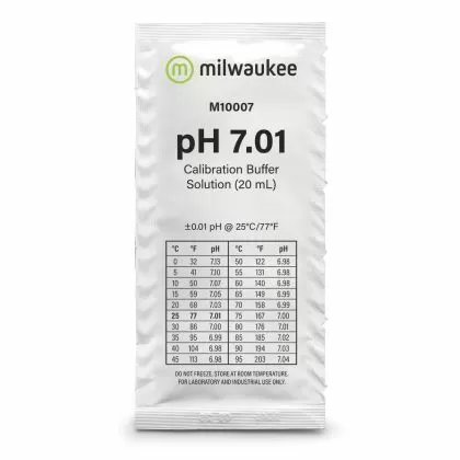 Milwaukee pH 7.01 Calibration Solution 20ml sachet - 1pc