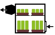 Secret Jardin GRID6040 - grid for grow tents (60 x 40 cm)