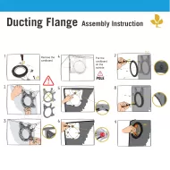 Kit flanșe pentru conducte pentru profile ⌀ 25 mm Secret Jardin DF25