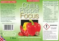 Chilli & Pepper Focus 300ml. - Fertilizer for Chili Peppers