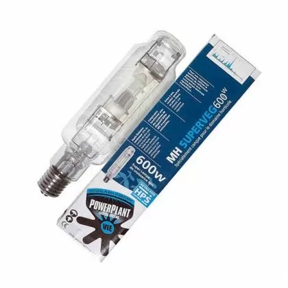 PowerPlant MH Superveg 600W - Lampă cu halogenuri metalice / Bec de creștere