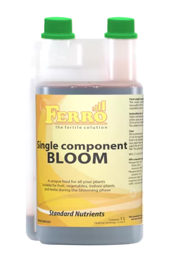 FERRO Single Component Bloom 1l. - Ingrasamant monocomponent pentru inflorire (in sol/hidro, pentru apa de la robinet)