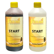 Ferro START A&B 2x1l. - ingrasamant pentru hranirea initiala (in sol/hidro, pentru apa de la robinet)