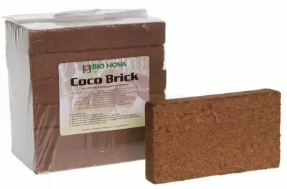 Bio Nova Coco Brick - Bloc de substrat din nucă de cocos presată - 6 buc. într-un pachet