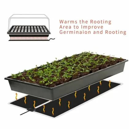 Pad încălzit pentru germinare a semințelor cu dimmer, 45W, 80 x 28 cm