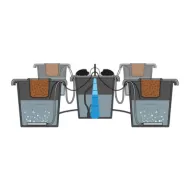 Sistem hidroponic PLANTIT aeros IV master, DWC cu două pompe de aerare