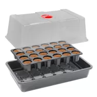 ROOTIT Dry Peat Free 24 Cell Propagator Kit - Kit de înrădăcinare și răsad (cu 24 de prize)