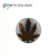 White Glass Pipe Glow in The Dark 10cm