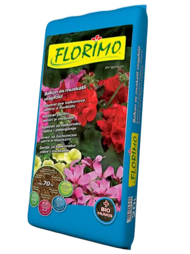 Sol Florimo PENTRU PLANTE DE BALCON și LĂCUSĂ (pH 6,5 ± 0,5) PremiVit-25l