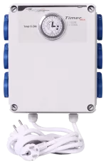 G-Systems Timer Box 6x600W - Timer Box cu 6 socluri de lampi, cu 2 circuite