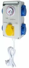G-Systems Timer Box 4x600W + Incalzire - Timer Box cu 4 socluri pentru becuri + 1 pentru Incalzire