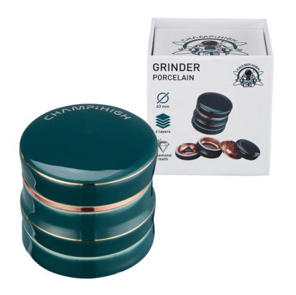 Grinder Porțelan Champ High Green 4 Piese - 63mm