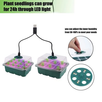 SET de 2 Propagator Mic cu lumină LED 19/15cm.