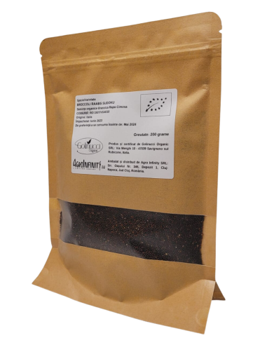 Semințe de microplantă de muștar alb organic - 100 g.