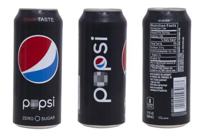 Husă de silicon camuflaj cu imitație de doză Pepsi Zero 500ml