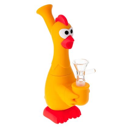 Bong din silicon Pui Portocaliu 18cm
