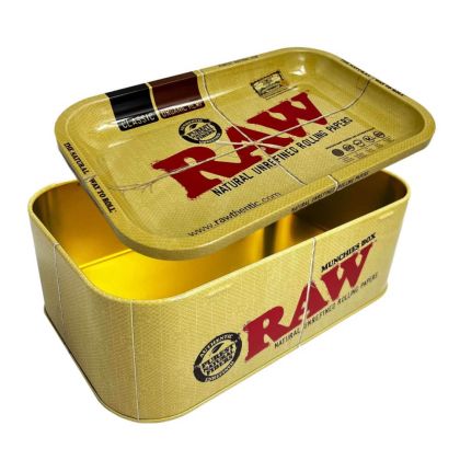 Cutie de depozitare metalică RAW cu tavă