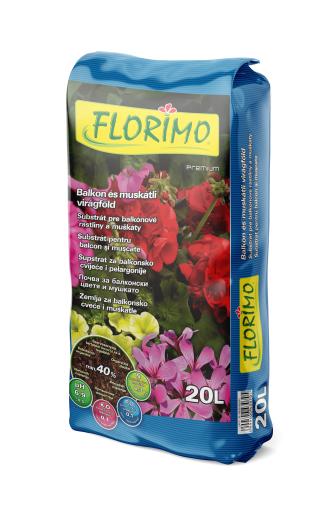 Pământ FLORIMO pentru flori de Muscat și de balcon - 10l.