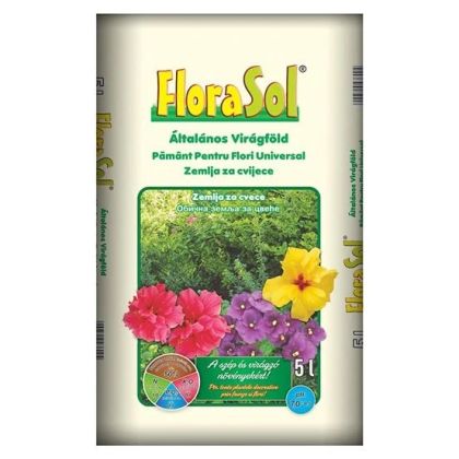 FLORASOL Pământ universal pentru flori - 5 l.