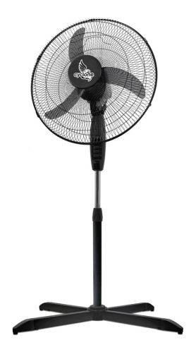 Cyclone 40 cm standing fan – 3 speeds, adjustable height