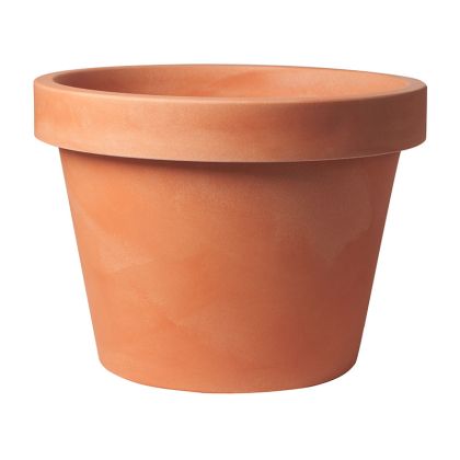 Ghiveci rotund mare seria LIRA, culoare teracotă, 48l.