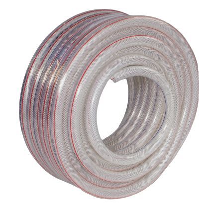 Furtun transparent cu diametrul exterior de 18 mm și interior de 16 mm, lungime 1 m.