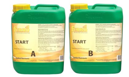 Ferro START A&B - îngrășământ pentru fertilizare inițială (în sol / hidro, pentru apă de la robinet)