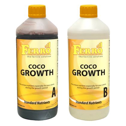 Ferro COCO GROWTH A&B - îngrășământ pentru creșterea nucii de cocos (pentru nucă de cocos, pentru apa de la robinet)