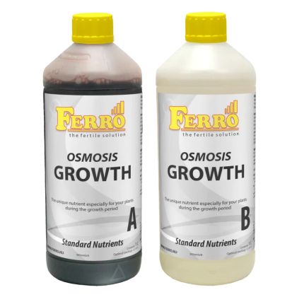 Ferro OSMOSIS GROWTH A&B - îngrășământ pentru creștere (în sol / hidro, pentru apă osmotică)